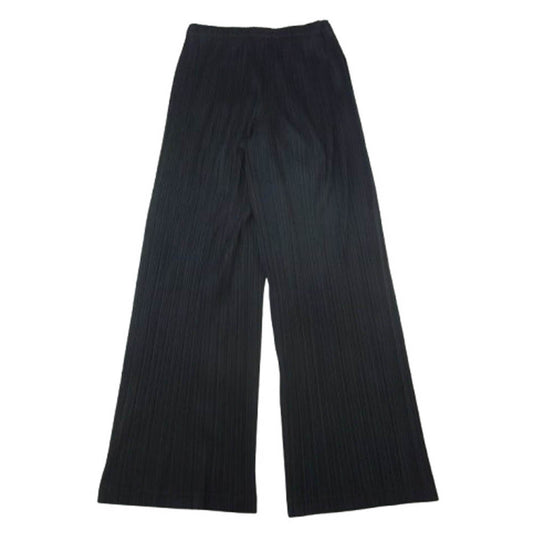 PLEATS PLEASE プリーツプリーズ イッセイミヤケ PP01-JF823 プリーツ加工 ウエストゴム イージー パンツ ブラック系 3【中古】