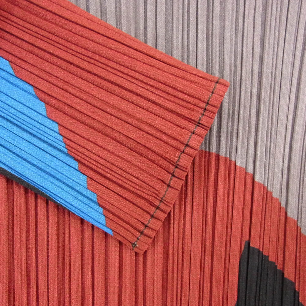 PLEATS PLEASE プリーツプリーズ イッセイミヤケ 18AW PP83-JK701 プリーツ加工 マルチカラー 長袖 Tシャツ カットソー マルチカラー系 3【中古】