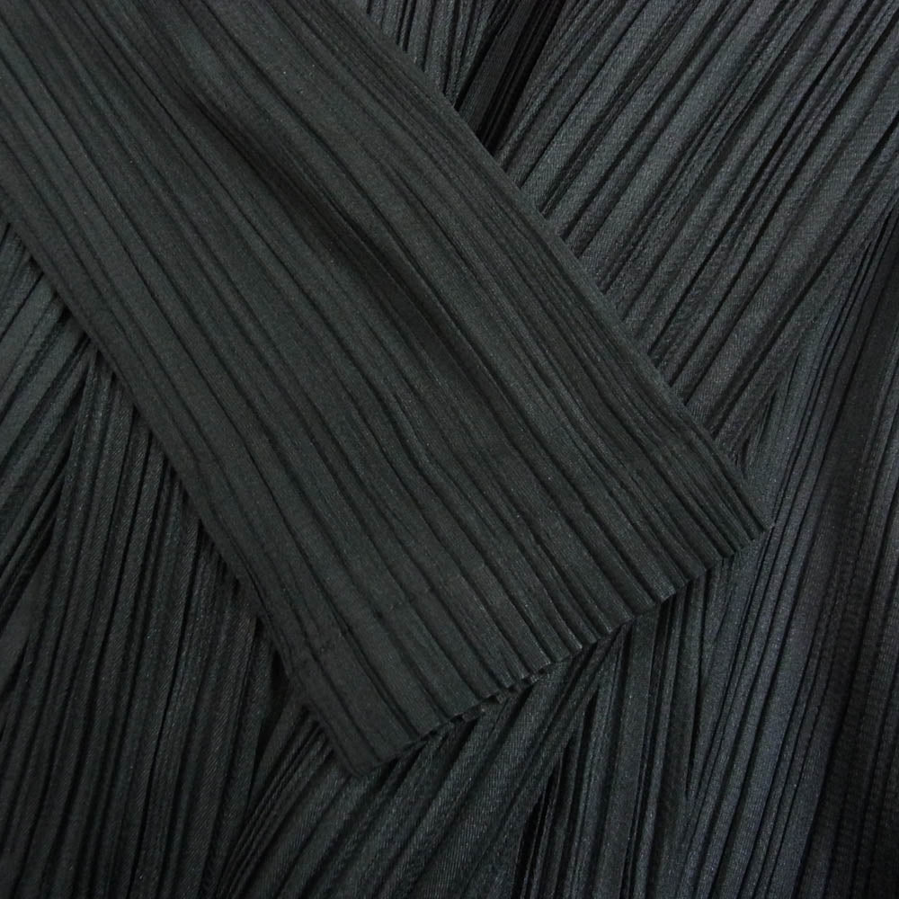 PLEATS PLEASE プリーツプリーズ イッセイミヤケ PP71-J0122 プリーツ加工 ショールカラー カーディガン ジャケット ブラック系 3【中古】