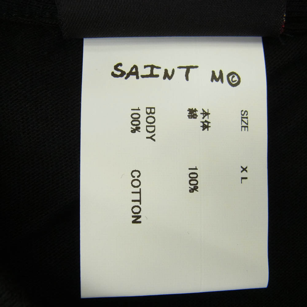 SAINT MICHAEL セントマイケル 23AW SM-A23-0000-C33 The Kid LAROI S/S TEE ザキッドラロイ プリント 半袖 Tシャツ ブラック系 XL【新古品】【未使用】【中古】