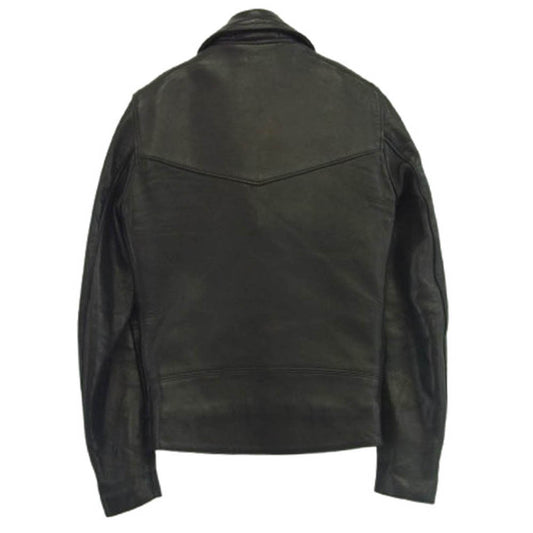 Lewis Leathers ルイスレザー Lightning Sheep ライトニング シープスキン レザー ダブル ライダース ジャケット ブラック系 32【中古】