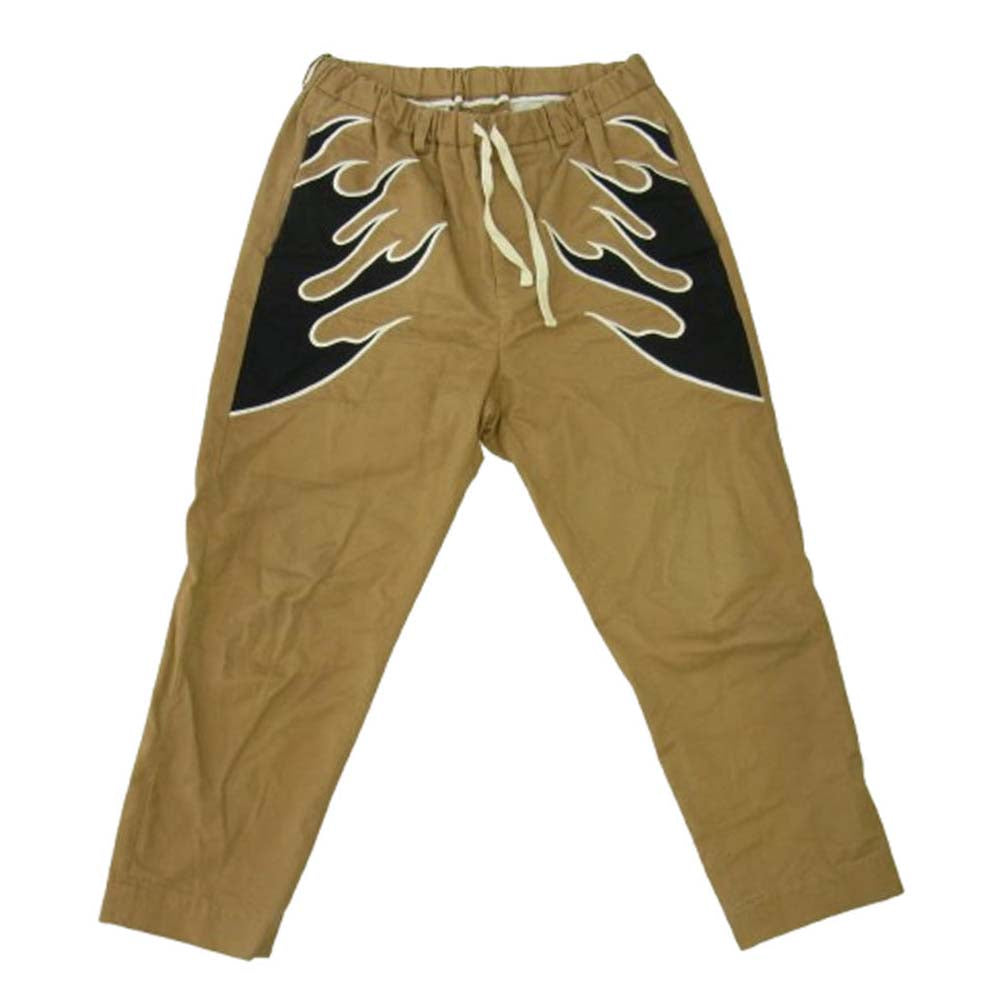 メイヨー MAYO 23AW FIRE EMBROIDERY CHINO PANTS エンブロイダリー チノ刺繍 パンツ ベージュ系 M【中古】 メイヨー 23AW FIRE EMBROIDERY CHINO PANTS エンブロイダリー チノ