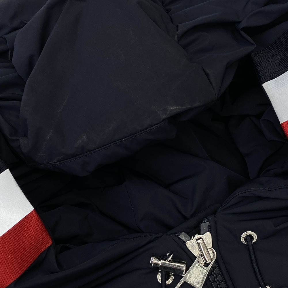 MONCLER モンクレール CORBORANT コルボラン フードロゴデザイン ダウンジャケット ネイビー系 3【中古】