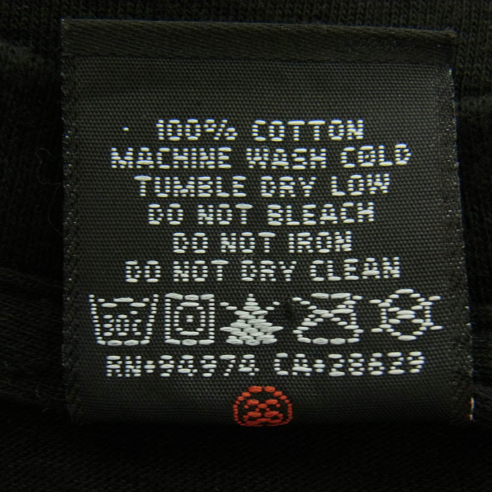 STUSSY ステューシー OLD SKOOL STILL KICK INIT スプレー缶 プリント クルーネック 半袖 Tシャツ ブラック系 S【中古】