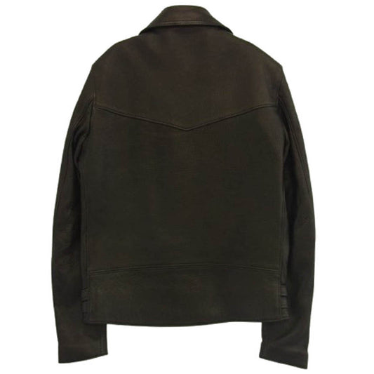 The REAL McCOY'S ザリアルマッコイズ × Lewis Leathers ルイスレザー Lightning ディアスキン ライトニング ライダース ジャケット ブラック系 38【美品】【中古】