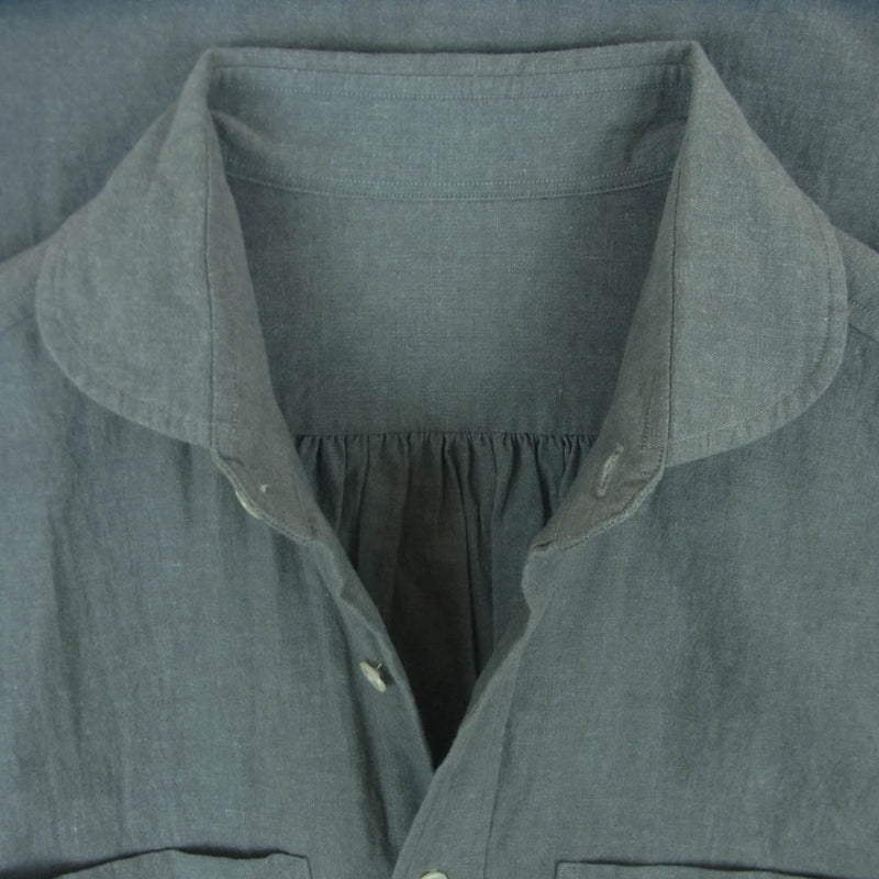 PORTER CLASSIC ポータークラシック WIDE POCKET SHIRT 丸襟