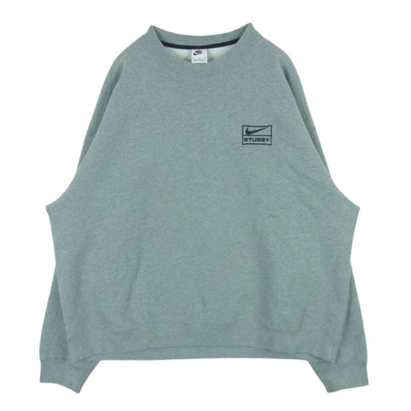NIKE ナイキ DO9337-063 STUSSY ステューシー FLEECE CREW GREY ロゴ