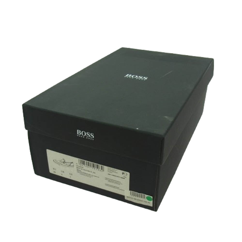 HUGO BOSS ヒューゴボス 50128254 レザー メッシュ スリッポン スニーカー ホワイト系 40【中古】