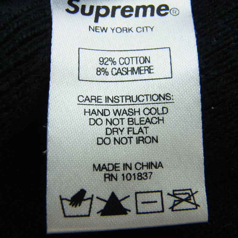 シュプリーム/SUPREME 17AW Big Logo Beanie ビッグ ロゴ ビーニーニットキャップ 表記無し ブラック 中古Supreme⁄シュプリーム Big Logo Beanie⁄ビッグ ロゴ ビーニー