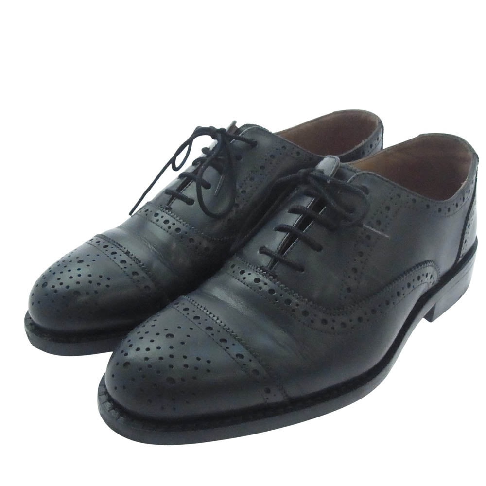 ロイドフットウェア Lloyd footwear JP0077 キャップトゥ ダイナイトソール レザー ビジネスシューズ ブラック系 6.5【中古】 ロイドフットウェア JP0077 キャップトゥ ダイナイトソール レザー