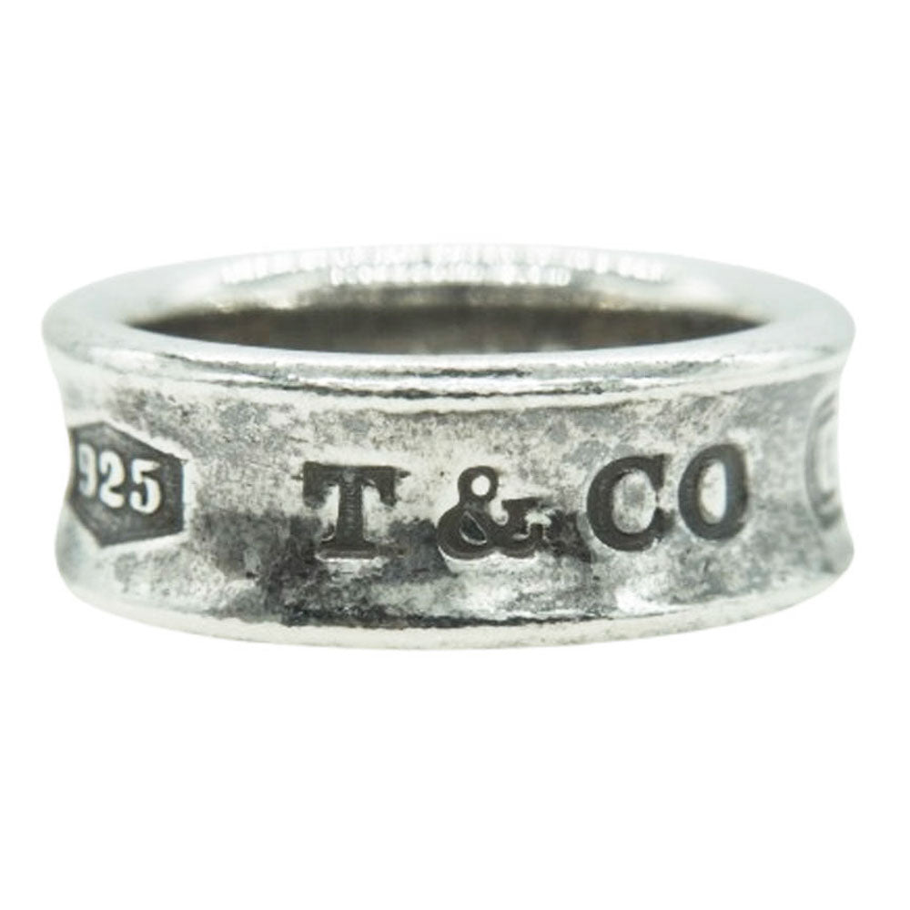 TIFFANY&Co. ティファニー ロゴ ナロー リング シルバー系 8.5号【中古