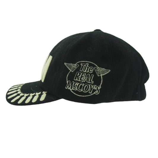 The REAL McCOY'S ザリアルマッコイズ MA7104 WOOL CAP MISSION ウールキャップ ブラック系 M【中古】