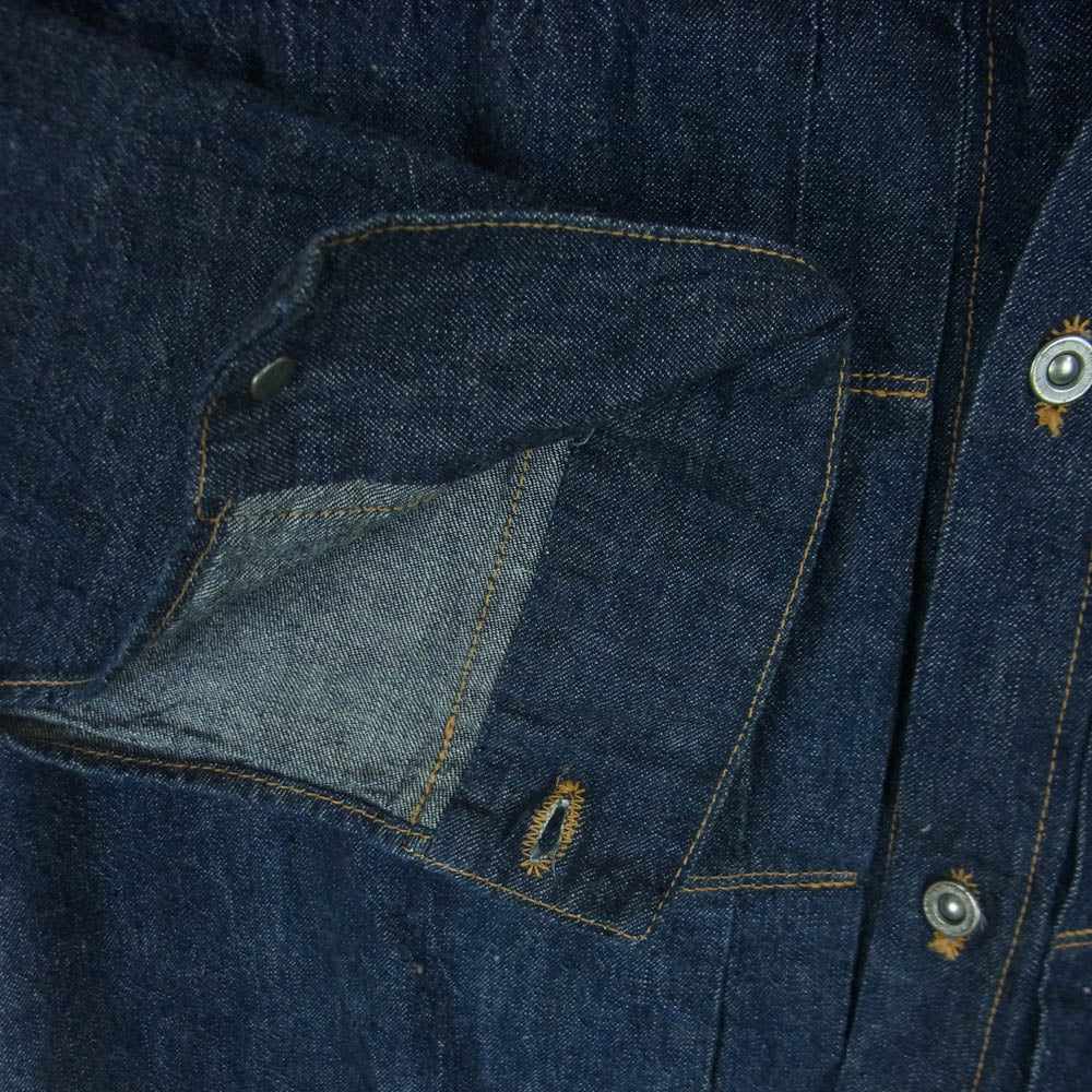TCB jeans ティージービージーンズ GOOD LUCK 10OZ Tバック 1st デニム ジャケット 日本製 インディゴブルー系 40【中古】
