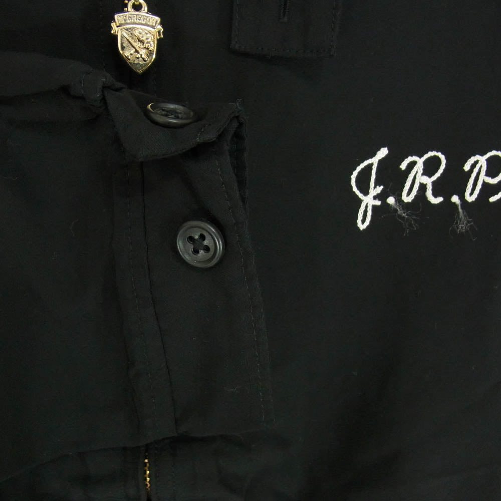 McGregor マックレガー 60s Drizzlerタグ Drizzler Jacket ROAD GEMS ダイヤモンド刺繍 ドリズラー フルジップ ジャケット ブラック系 38【中古】