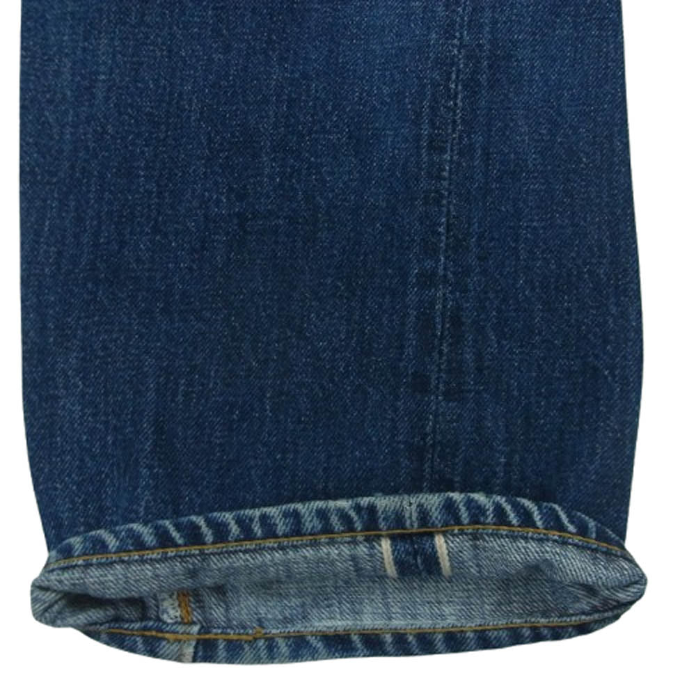 Denime ドゥニーム ボタンフライ セルビッチ デニム パンツ ジーンズ コットン 日本製 インディゴブルー系 34【中古】