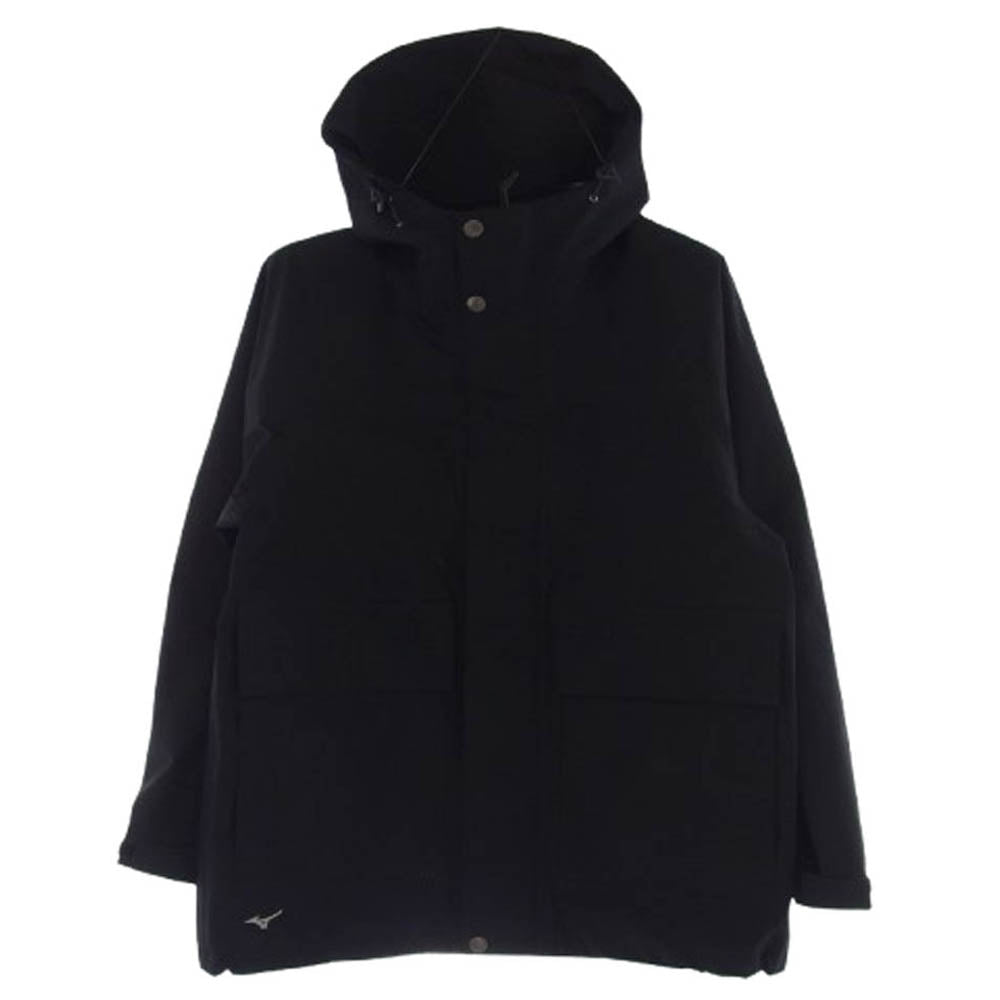 MARGARET HOWELL マーガレットハウエル 579-4117001 MIZUNO ミズノ別注 GORE-TEX WATER PROOFED POLYESTER POPLIN ゴアテックス ジャケット マウンテンパーカー ブラック系 S【中古】 MARGARET HOWELL マーガレットハウエル 579-4117001 MIZUNO ミズノ別注