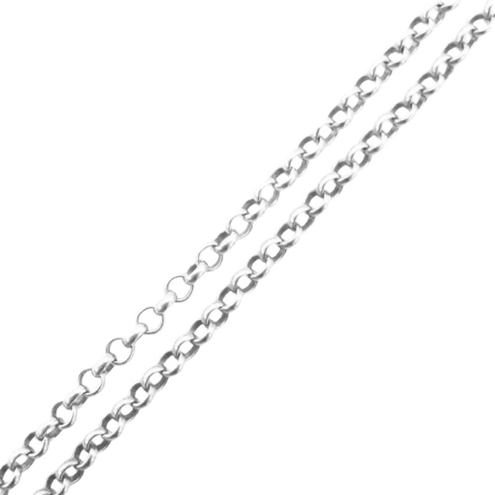 CHROME HEARTS クロムハーツ(原本無) NECKCHAIN R18 ロールチェーンネックレス 18inch シルバー系【中古】