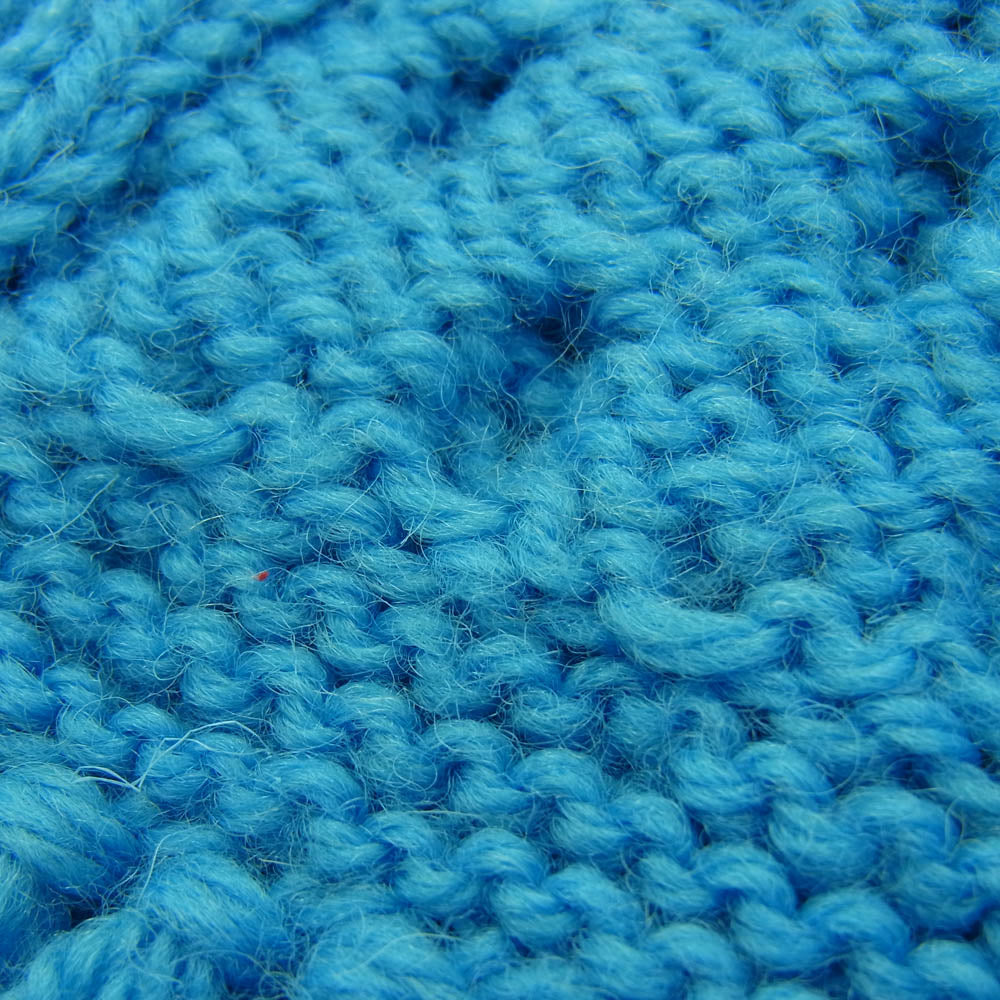 INVERALLAN インバーアラン 12A HANDKNIT SOLID MUFFLER ハンドニット マフラー ライトブルー系【中古】