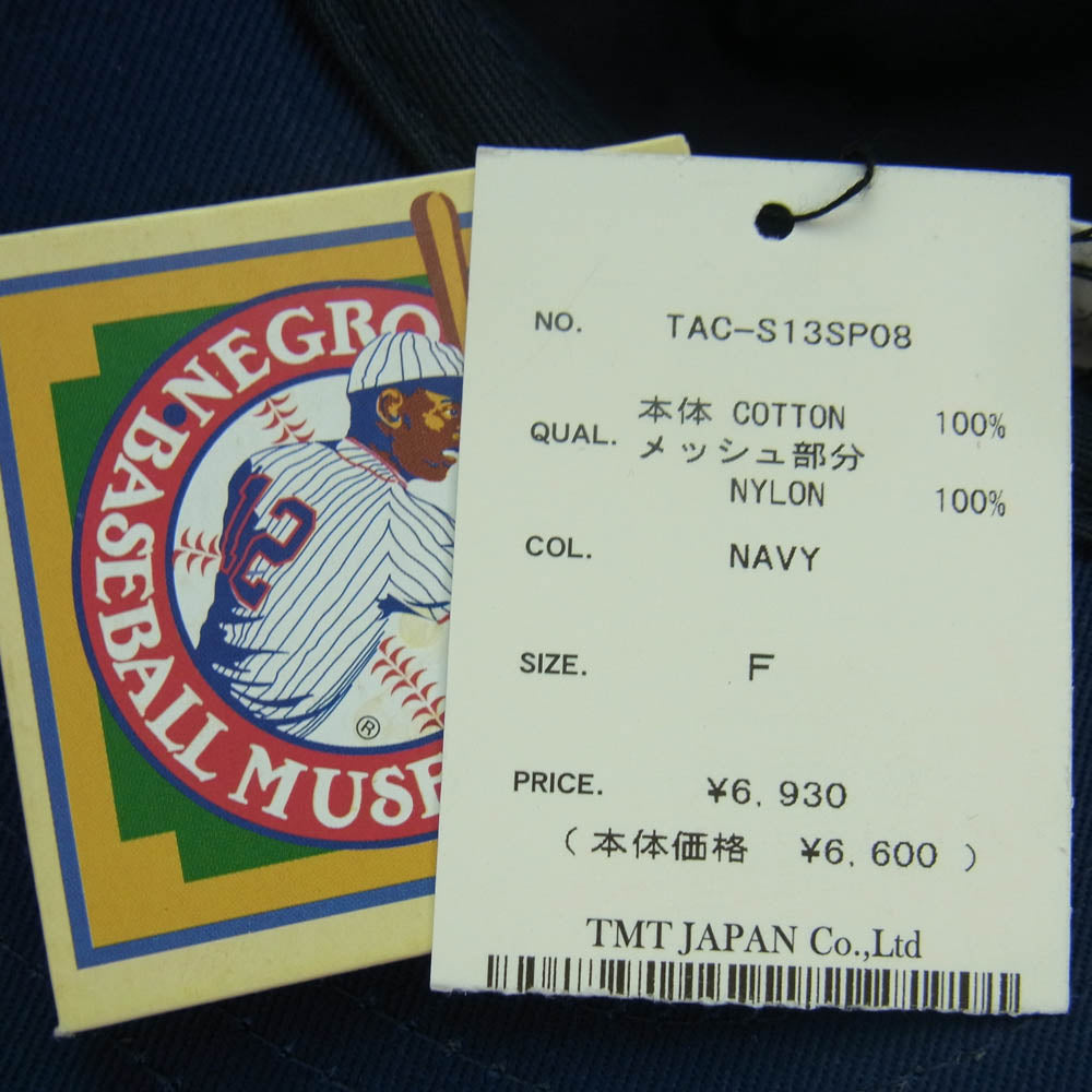 TMT ティーエムティー TAC-S13SP08 Negro Leagues キャップ ネイビー系【極上美品】【中古】