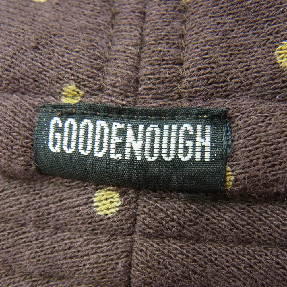 GOODENOUGH グッドイナフ ドローコード ドット柄 バケット ハット ブラウン系【中古】