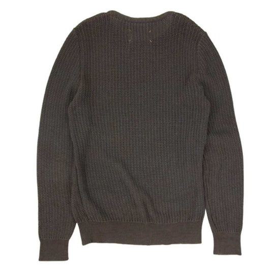 MAISON MARGIELA メゾンマルジェラ S30HA0844 10ライン 4つタグ ダメージ加工 ローゲージニット セーター グレー系 L【中古】
