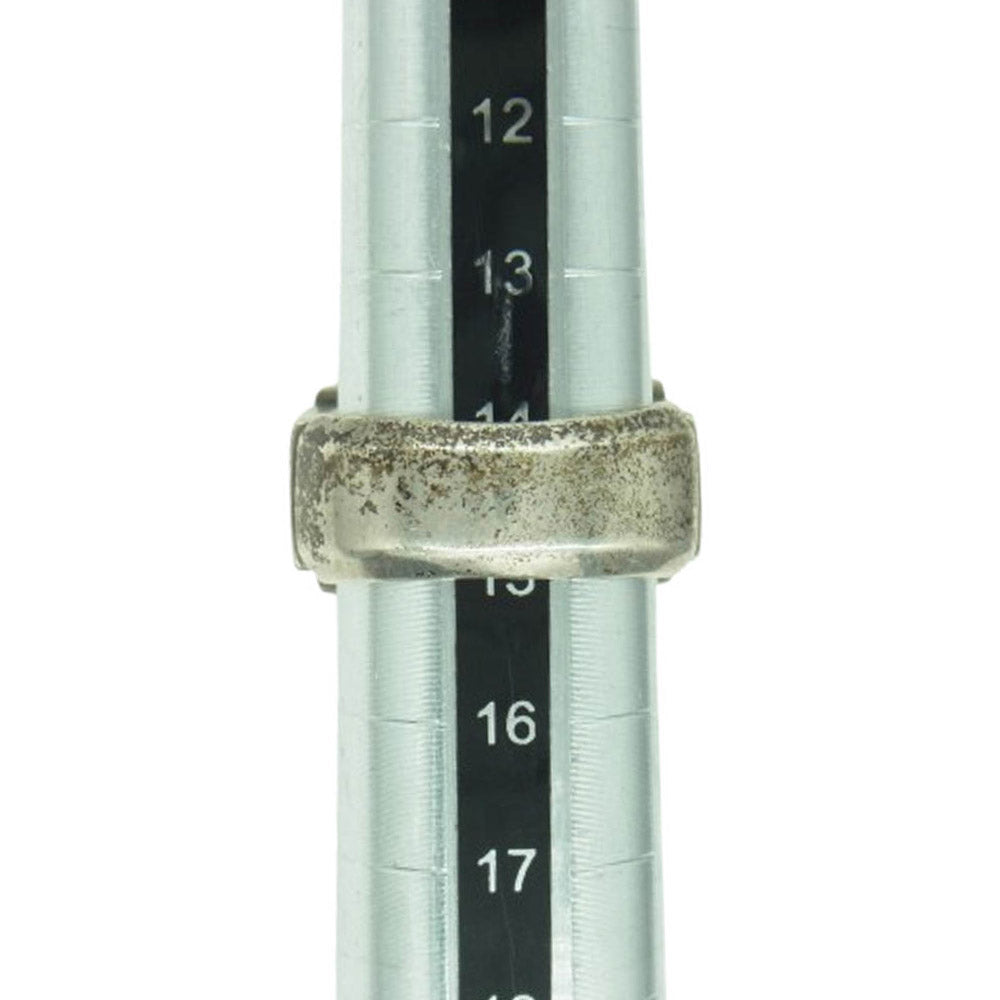 DEAL DESIGN ディールデザイン 7th メッセージリング シルバー系 約15号【中古】