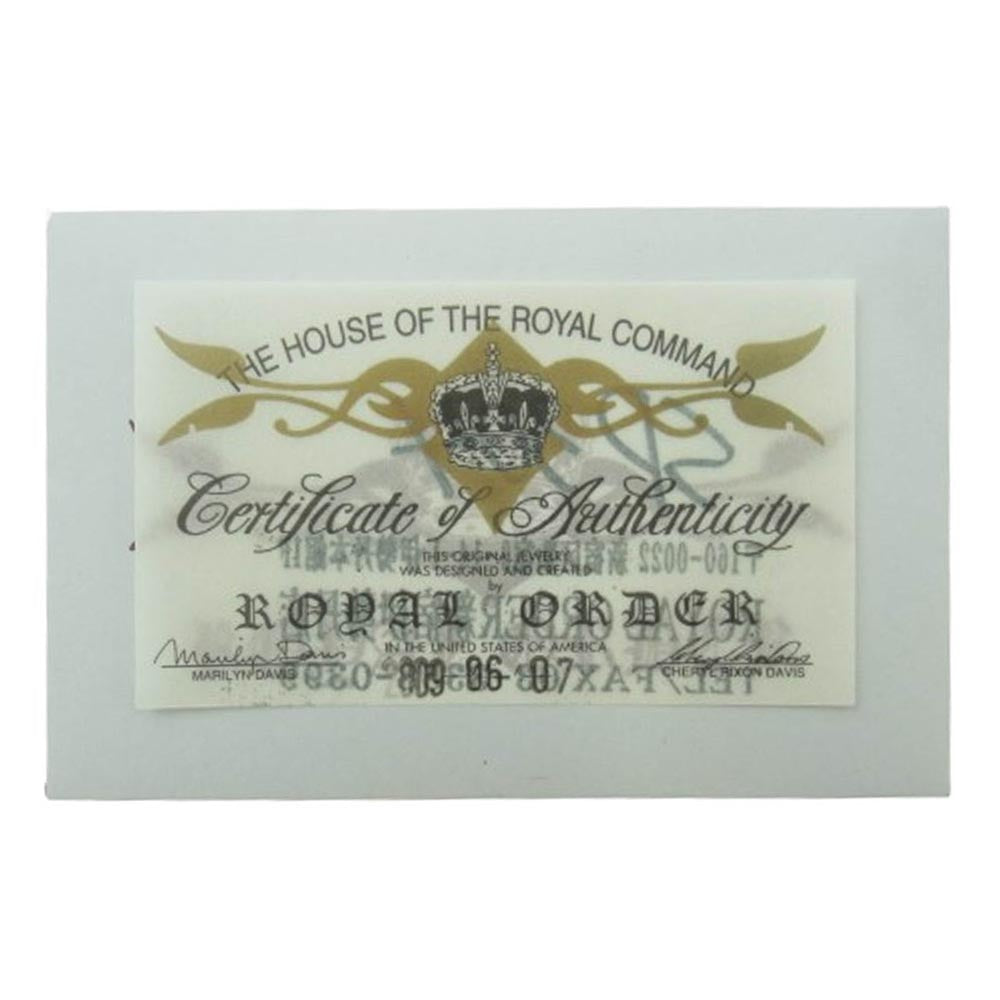 ROYAL ORDER ロイヤルオーダー スカル クラウン ペンダントトップ【中古】