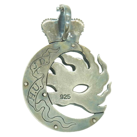 Justin Davis ジャスティンデイビス SPJ531 Beam マスカレード クラウン ビーム ジルコニア ネックレス ペンダントトップ【中古】