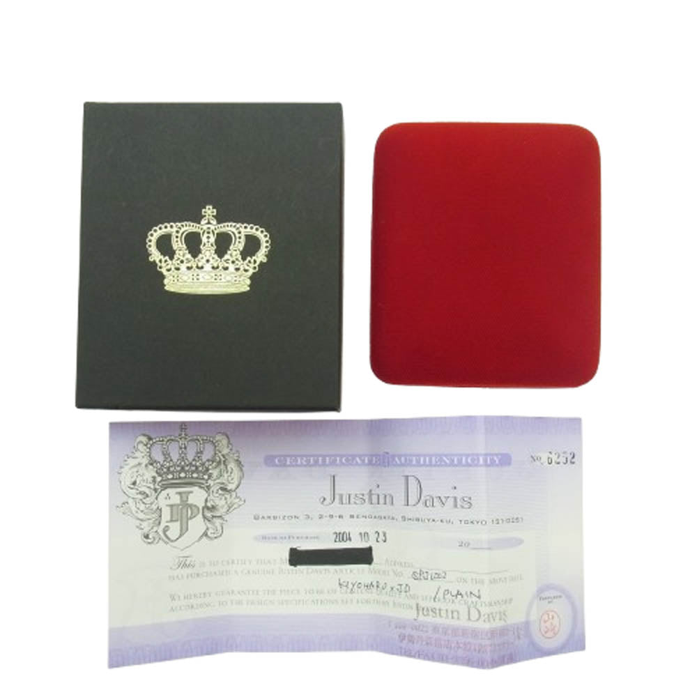 Justin Davis ジャスティンデイビス SPJ1002 清春 KIYOHARU クラウン キー ペンダント トップ ネックレス シルバー系【中古】