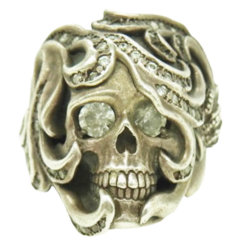 Justin Davis 内山英雄　ジルコニア　スカル　SILVER　リング Justin Davis ジャスティンデイビス SRJ520 × 内山英雄 J×U ANDY