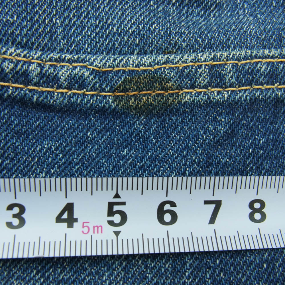 Levi's リーバイス ヴィンテージ オリジナル 60s 501XX パッチ無し ボタン裏刻印W センターループ デニム パンツ インディゴブルー系 W31インチ程度【中古】