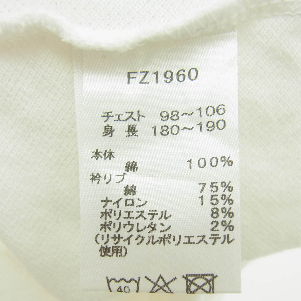 FRED PERRY フレッドペリー BEAMS ビームス別注 オーバーサイズ ピケ 半袖 Tシャツ ホワイト系 L【中古】