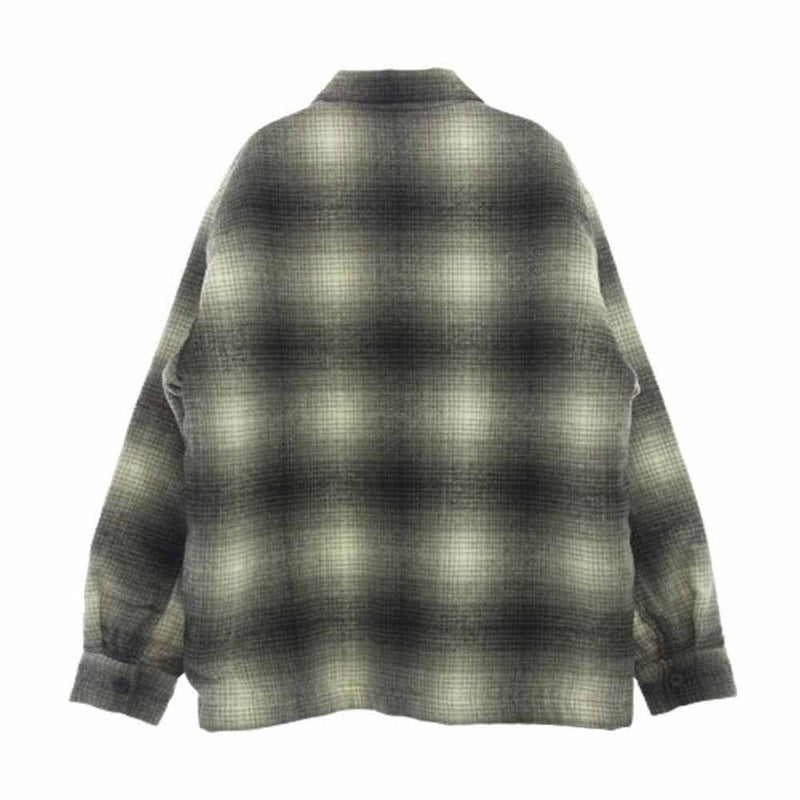 ハイドアンドシーク　メルトンシャツジャケット HideandSeek / ハイアンドシーク】MELTON CHECK CPO【メルトン