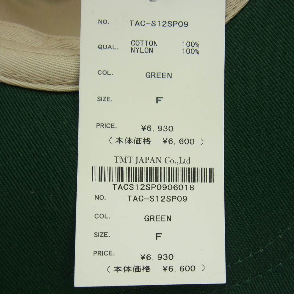 TMT ティーエムティー TAC-S12SP09 ENDLESS WAY TMT YOURS キャップ 帽子 グリーン系 ベージュ系【極上美品】【中古】