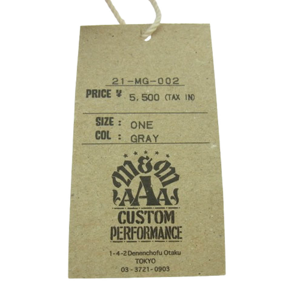 エムアンドエム PERFORMANCE ロゴ メッシュ キャップ グレー系【極上美品】【中古】