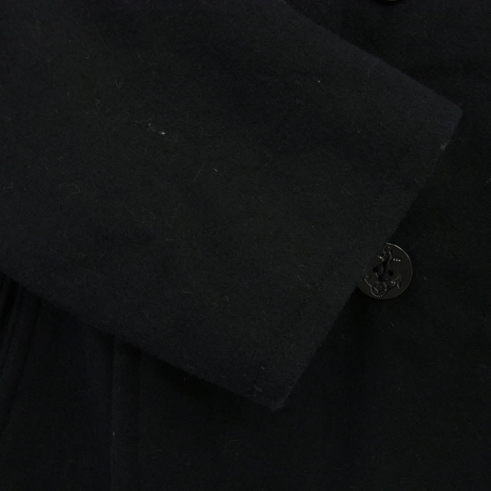 DLA100-90-C-4050 米海軍 実物 US NAVY 90's ウール P コート 40R ブラック系 40R【中古】