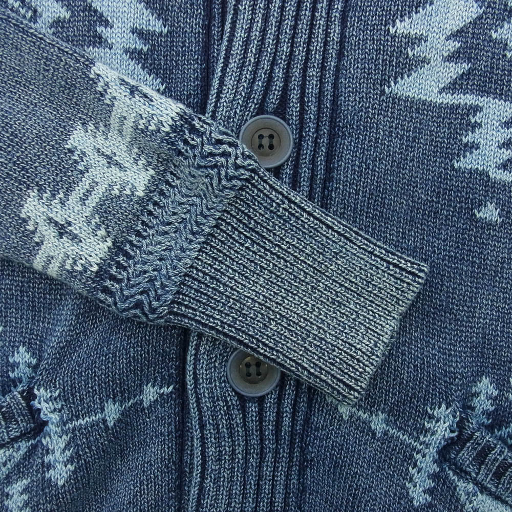 TMT ティーエムティー INDIGO インディゴ ニット カーディガン ブルー系 ネイビー系 M【中古】