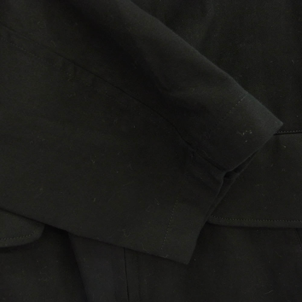 Yohji Yamamoto POUR HOMME ヨウジヤマモトプールオム 22SS HG-Y06-056 コットン ダブル ジップ ジャケット ブラック系 2【中古】
