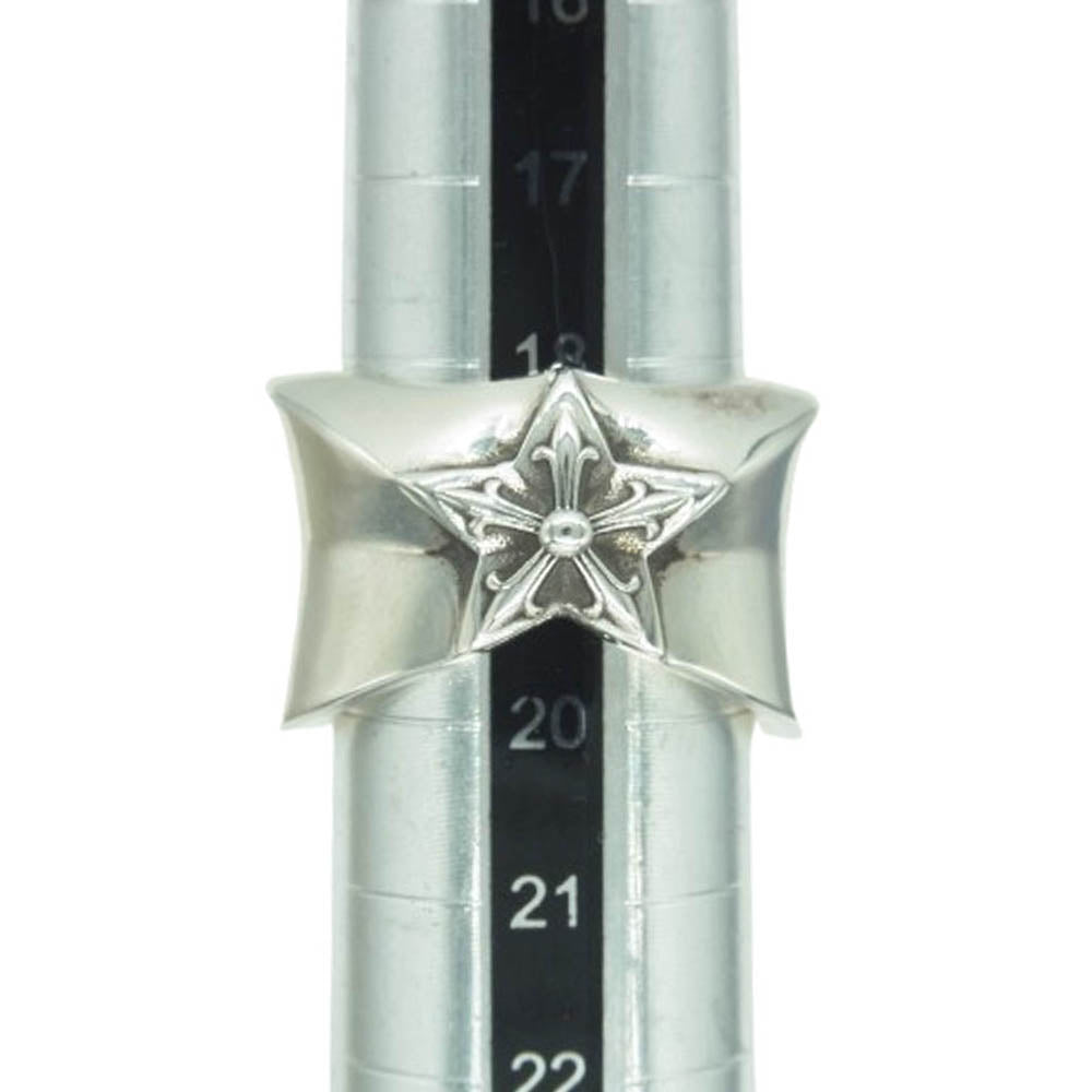 CHROME HEARTS クロムハーツ(原本無) STR LRG ラージ スター リング シルバー系 19号【中古】
