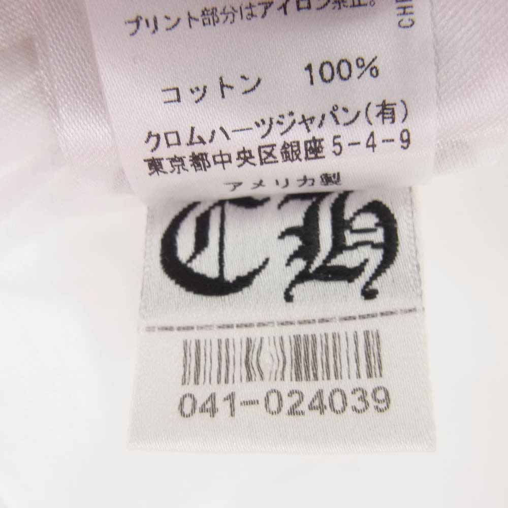 CHROME HEARTS クロムハーツ(原本無) Horseshoe Tee ホースシュー プリント 半袖 Tシャツ ホワイト系 XL【新古品】【未使用】【中古】