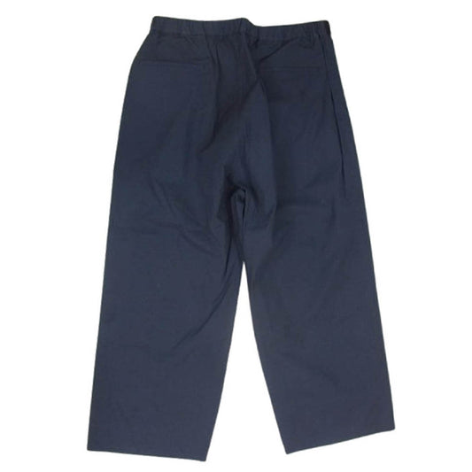 GRAPHPAPER グラフペーパー 23SS GM231-40196B Stretch Typewriter Wide Chef Pants ストレッチ タイプライター ワイドシェフパンツ ネイビー系 F【中古】