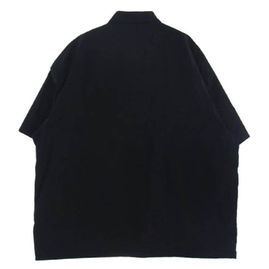 GRAPHPAPER グラフペーパー 23SS GM231-50198B Oversized Box Shirt オーバーサイズ ボックス 半袖 シャツ ブラック ブラック系 F【中古】