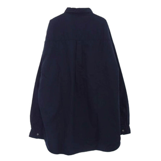 GRAPHPAPER グラフペーパー 20AW GM202-50606D THE DIVERSE ダイバーズ別注 Double Face Cotton Broad Shirt ダブルフェイス コットンブロード 長袖 シャツ ネイビー系 1【中古】