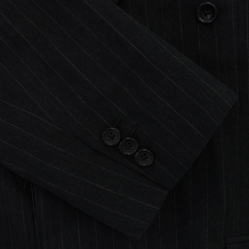 A.PRESSE アプレッセ 22SS 22SAP-01-07M Double Breasted Jacket ストライプ ダブル テーラードジャケット ダークグレー系 1【極上美品】【中古】