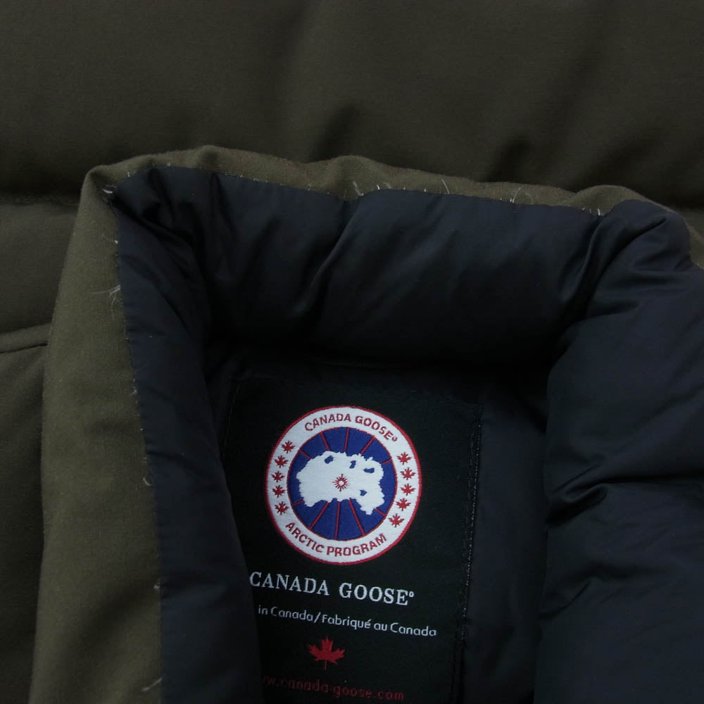 CANADA GOOSE カナダグース 4131JM WINDSOR VEST ウィンザー ダウン ベスト カーキ系 S【中古】