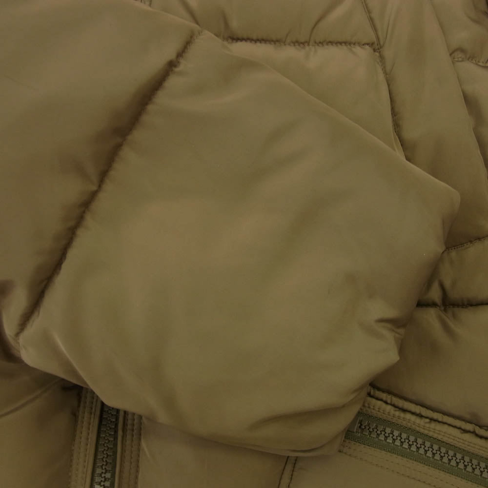 ガニー ロゴ 中綿 ロング コート ジャケット ブラウン系 L【中古】