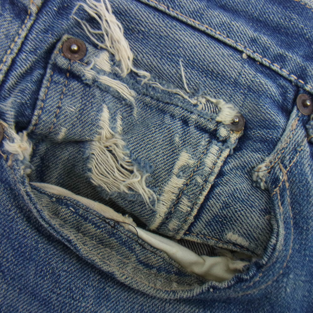 Levi's リーバイス ヴィンテージ オリジナル 60s 501XX トップボタン裏刻印S センターオフセット デニム パンツ インディゴブルー系【中古】