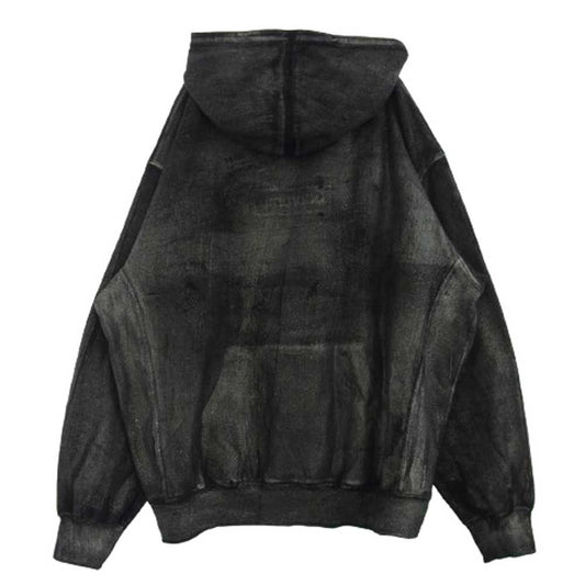 Supreme シュプリーム 24SS × MM6 Maison Margiela Foil Box Logo Hooded Sweatshirt メゾンマルジェラ ボックスロゴ パーカー ブラック系 XL【中古】