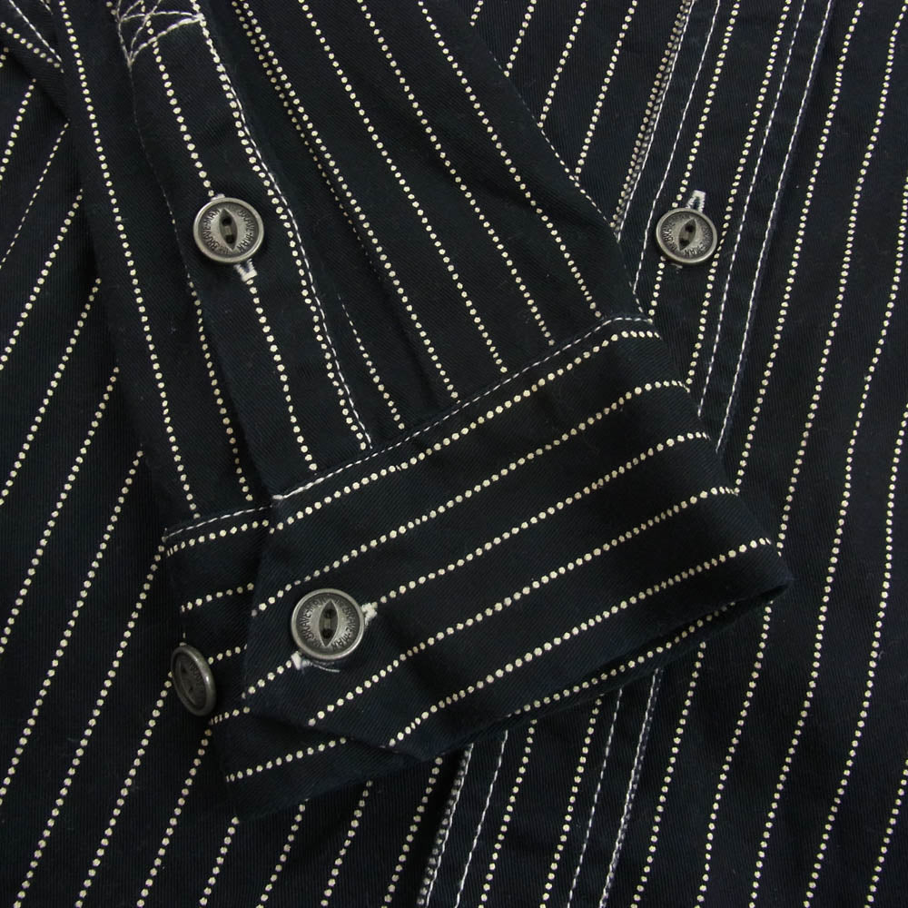 ブレイブマン BETTY BOOP ベティちゃん 長袖 ワーク シャツ ブラック系 XXL【中古】