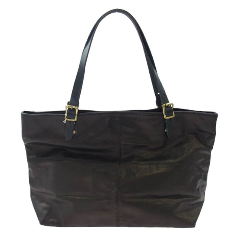 美品フルラ アルバ ビジネス トートバッグ レザー ブラック A4 PC可能